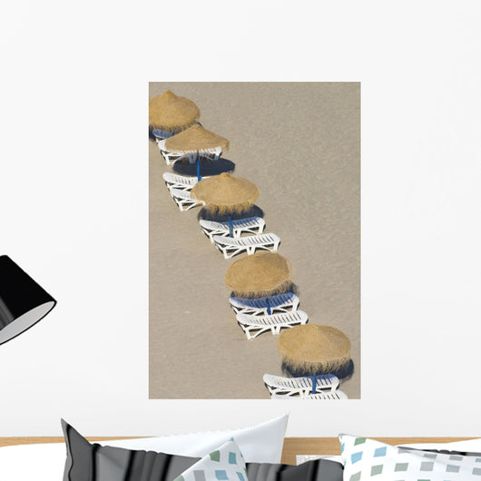 Rows Parasols Beach Torremolinos Wall Decal