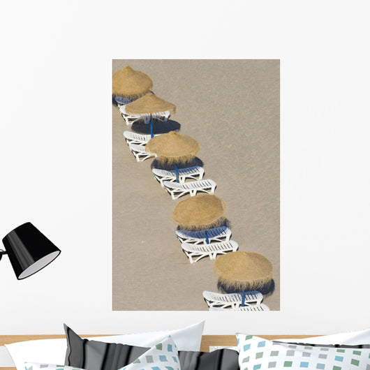 Rows Parasols Beach Torremolinos Wall Decal