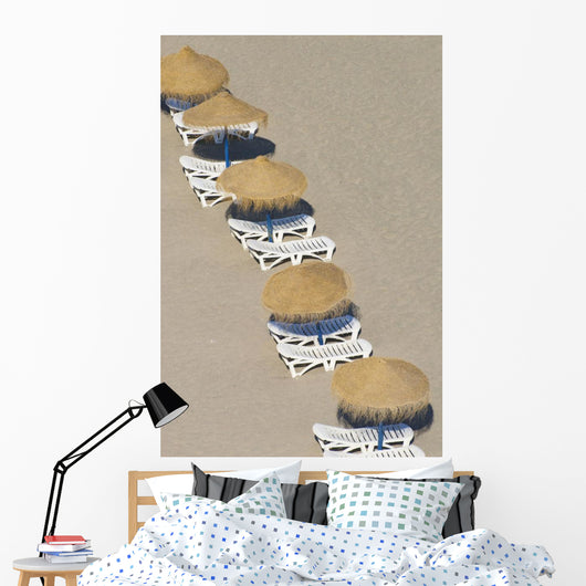 Rows Parasols Beach Torremolinos Wall Decal