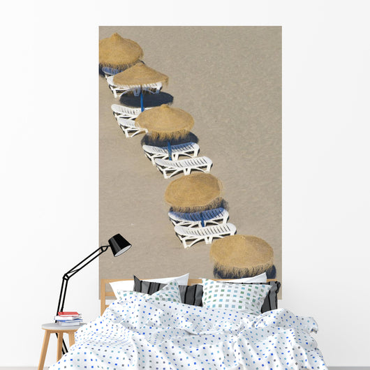 Rows Parasols Beach Torremolinos Wall Decal