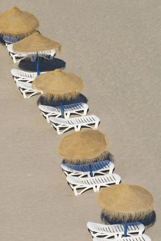 Rows Parasols Beach Torremolinos Wall Decal