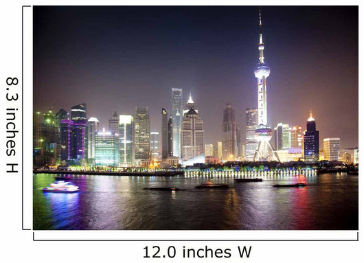 Night view of Shanghai, China Wall Mural
