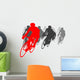 1st winner of cycling competition Wall Decal