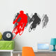 1st winner of cycling competition Wall Decal