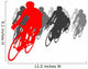 1st winner of cycling competition Wall Decal