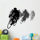Cycling Tournament Silhouette Wall Decal