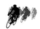 Cycling Tournament Silhouette Wall Decal