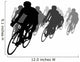 Cycling Tournament Silhouette Wall Decal