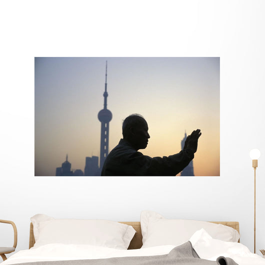China Shanghai Man Doing Wall Decal