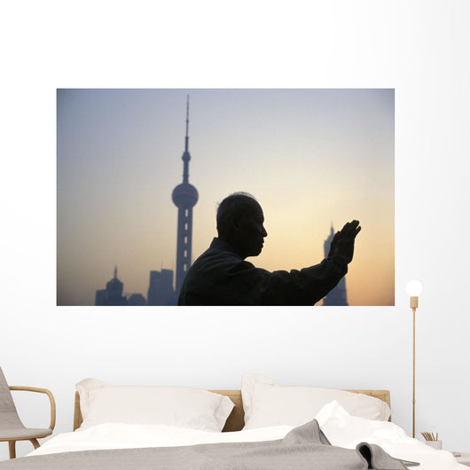 China Shanghai Man Doing Wall Decal