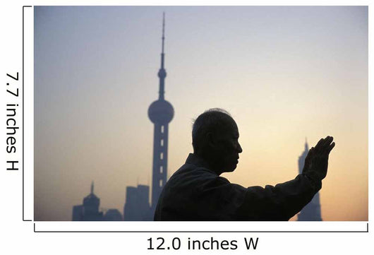 China Shanghai Man Doing Wall Decal