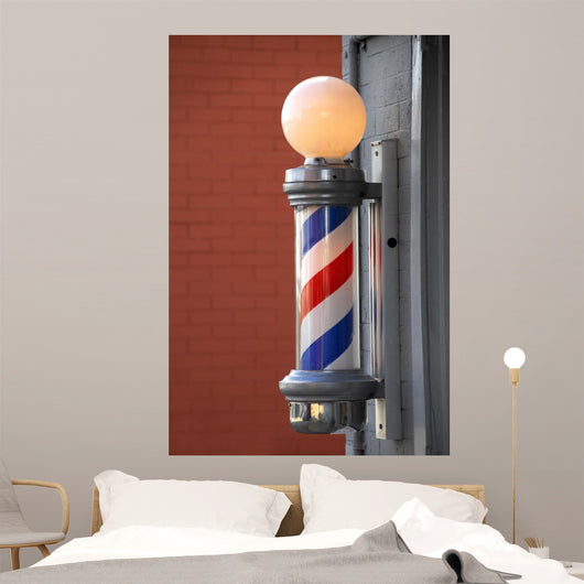 Barber Pole Wall Mural
