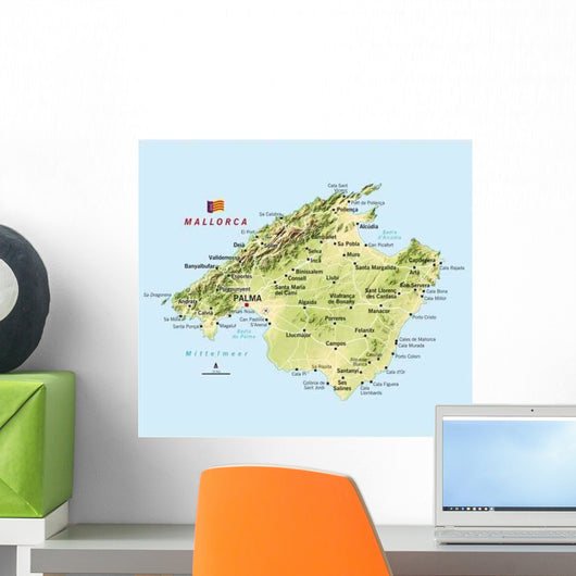 Mallorca Big Version Wall Decal