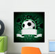 Soccer Ball on Grunge Background Wall Mural