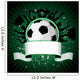 Soccer Ball on Grunge Background Wall Mural