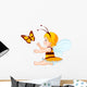 baby bee fairy Wall Decal