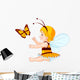 baby bee fairy Wall Decal