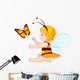 baby bee fairy Wall Decal