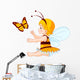 baby bee fairy Wall Decal