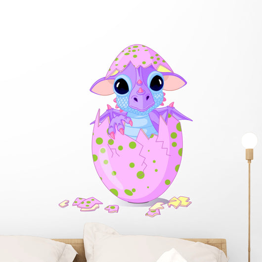 Baby Dragon Hatchling Wall Decal – Wallmonkeys