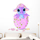 Baby Dragon Hatched From One Egg Wall Decal