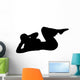 Fitness Female Doing Crunches Wall Decal