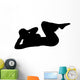 Fitness Female Doing Crunches Wall Decal