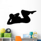 Fitness Female Doing Crunches Wall Decal