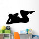 Fitness Female Doing Crunches Wall Decal