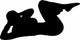 Fitness Female Doing Crunches Wall Decal