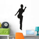 Silhouette Gymnast Wall Decal
