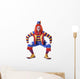 Squatting Circus Clown Wall Decal