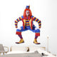 Squatting Circus Clown Wall Decal