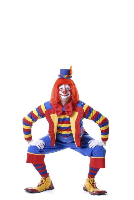 Squatting Circus Clown Wall Decal