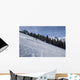 Skiers Enjoying Slopes Wall Mural