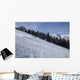 Skiers Enjoying Slopes Wall Mural