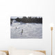 Skiers Enjoying Slopes Wall Mural