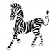 animal.zebra.smile Wall Decal