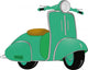 Motor scooter Wall Decal