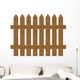 Wooden Fence Wall Decal