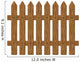 Wooden Fence Wall Decal