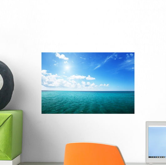ocean and perfect sky Wall Mural
