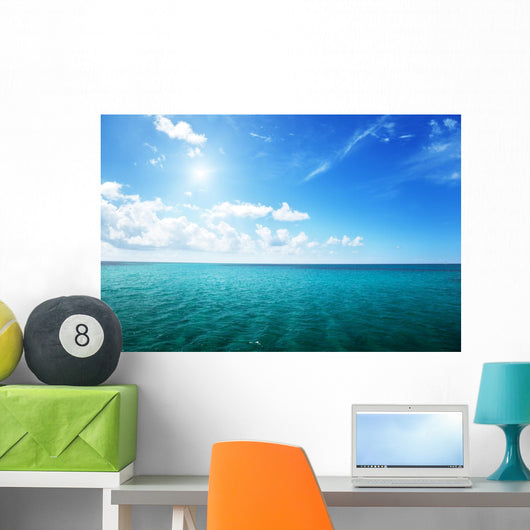 ocean and perfect sky Wall Mural