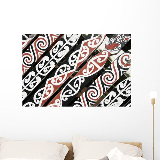 Maori ornament in New Zealand Wall Mural