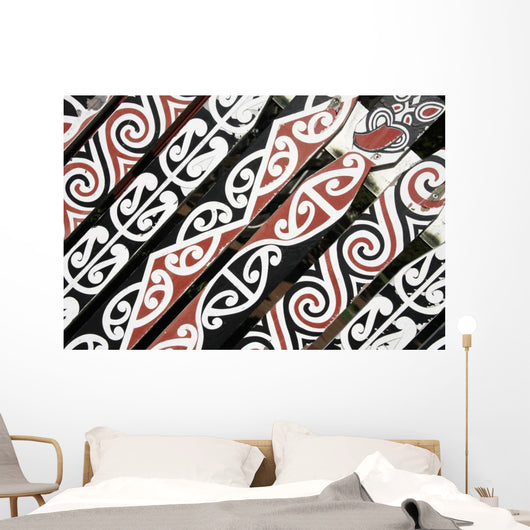 Maori ornament in New Zealand Wall Mural
