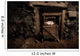old mine and trolley full of brilliant stones Wall Mural