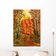 Autumn Wood Landscape with Wall Decal