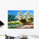 Blossoming Bush Rural Suburb Wall Decal