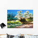Blossoming Bush Rural Suburb Wall Decal