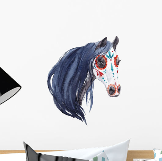 Watercolor Horse Portrait Wall Decal